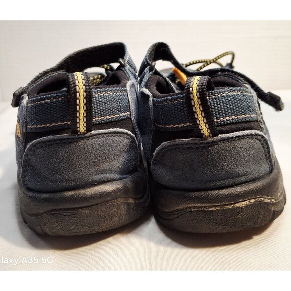 Keen Mens Newport H2 Sandals Size 5 Blue/Black With Yellow Accents Waterproof & - Picture 7 of 9